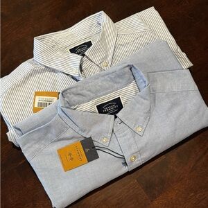 NWT Charles Tyrwhitt Oxford & Pinstripe Button-Down Shirt Bundle – Size XL